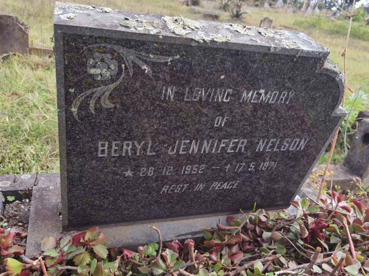 NELSON Beryl Jennifer 1952-1971