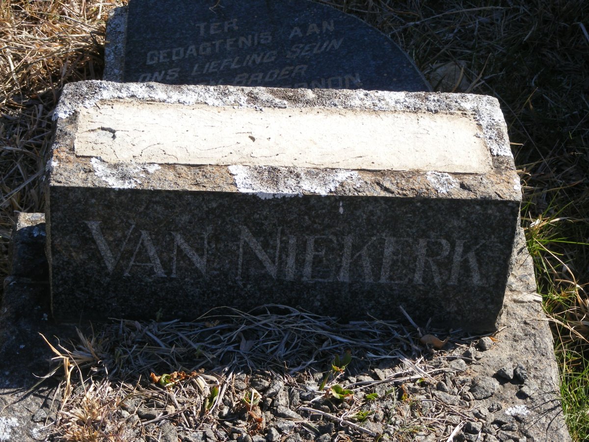 NIEKERK Andre Vernon, van 1948-1958 _1