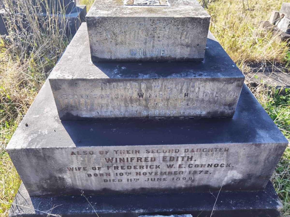 NELSON Richard William 1866-1892 :: CONNOCK Winifred Edith nee NELSON 1872-1899
