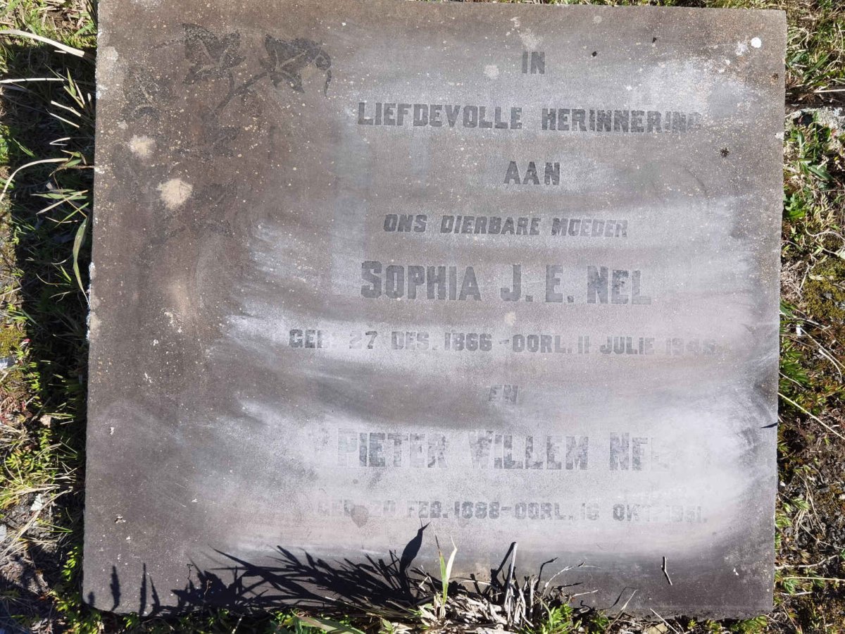 NEL Sophia J.E. 1866-1948 :: NEL Pieter Willem 1888-1951