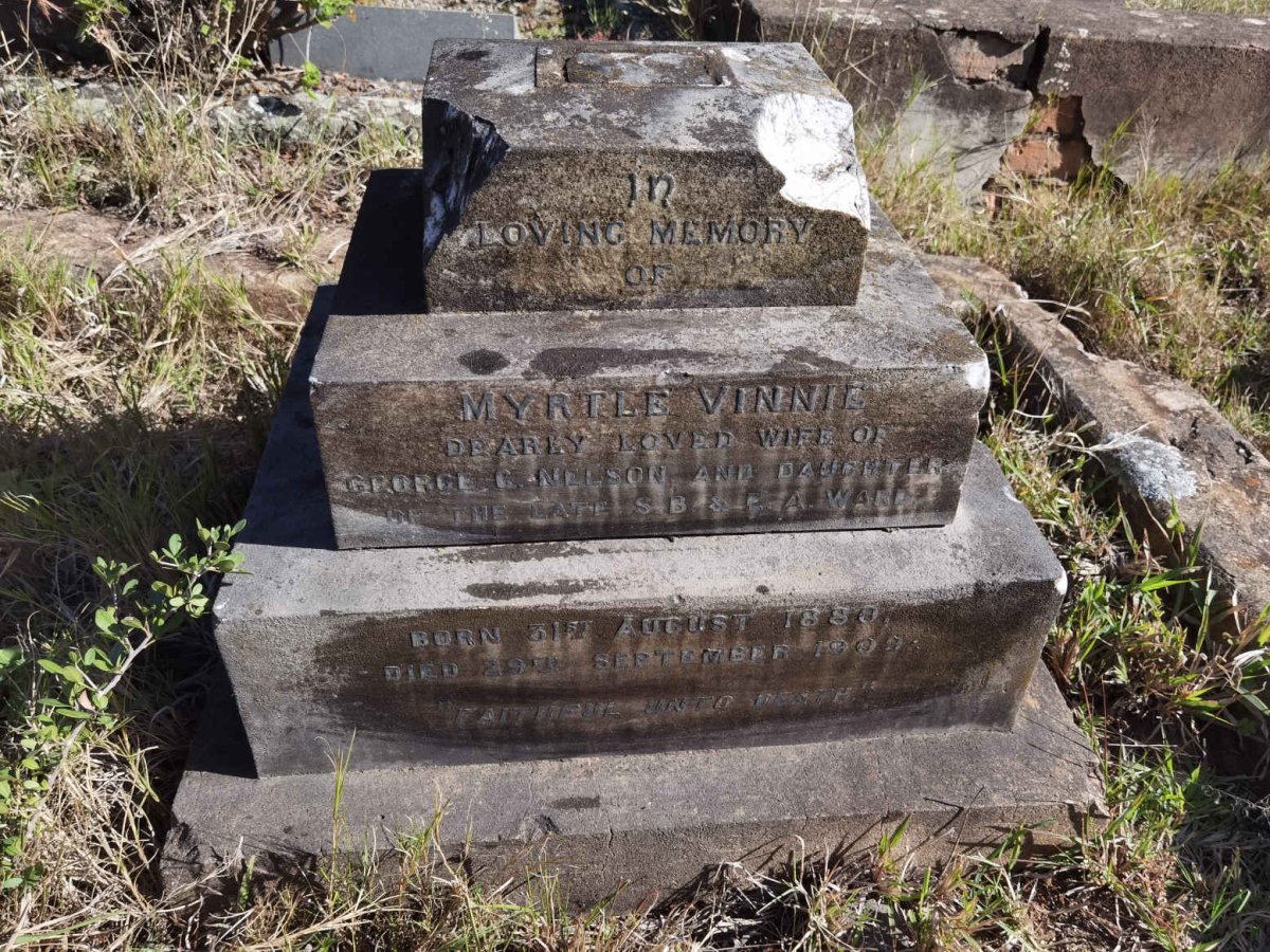 NELSON Myrtle Vinnie nee WARD 1880-1909