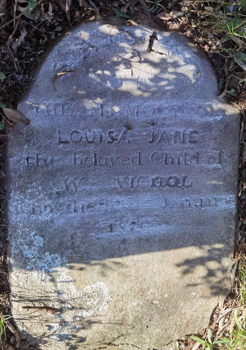 NICHOL Louisa Jane -1870