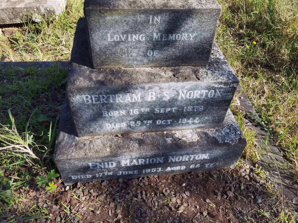NORTON Bertram B.S. 1879-1944 & Enid Marion -1953