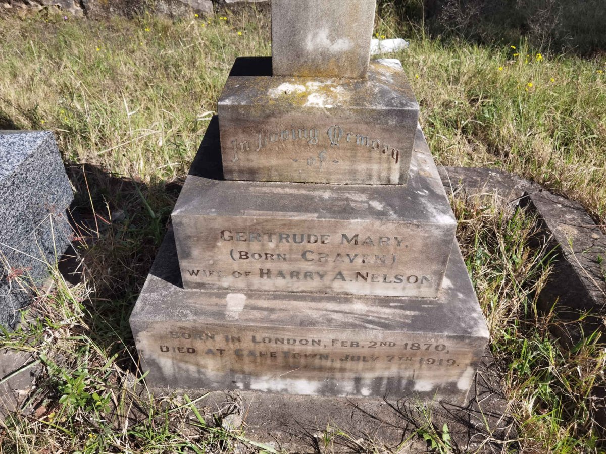 NELSON Gertrude Mary nee CRAVEN 1870-1919