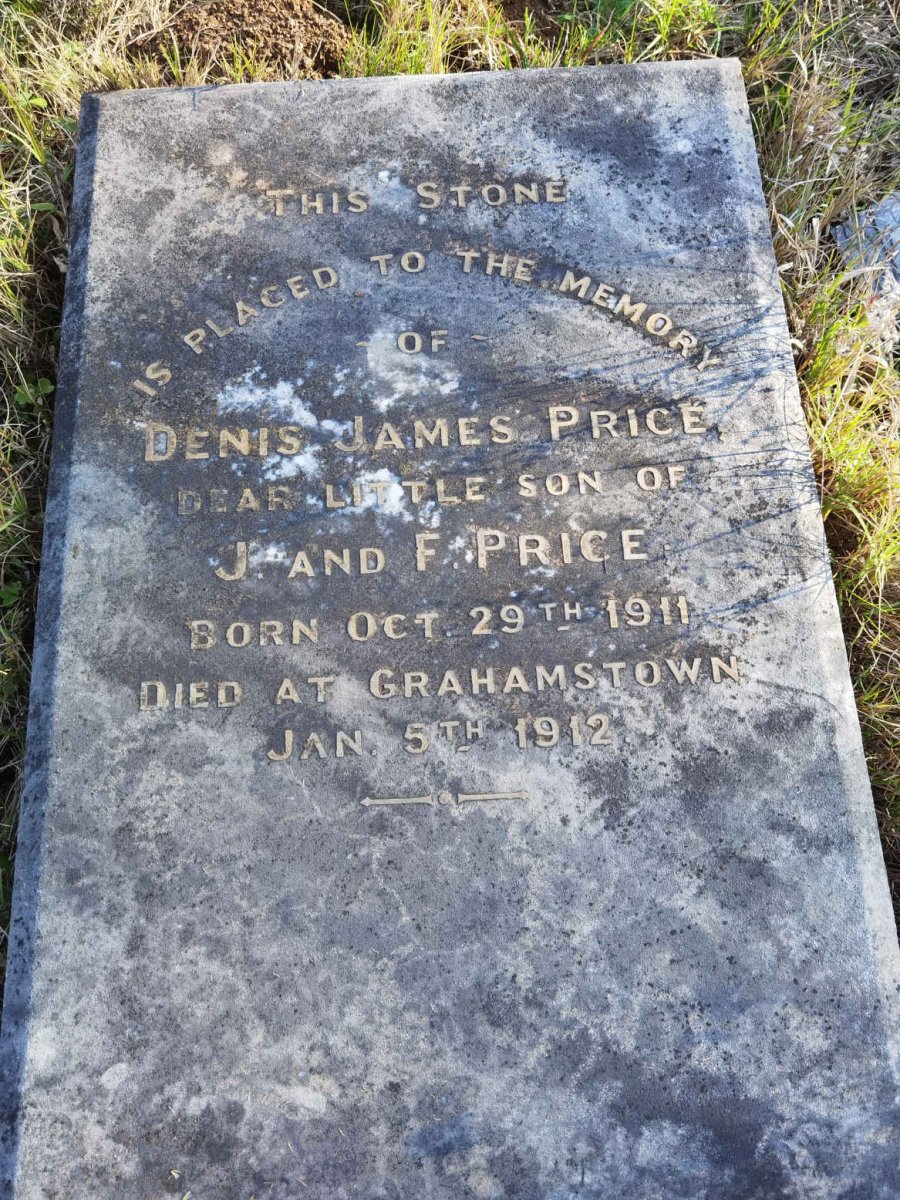 PRICE Denis James 1911-1912