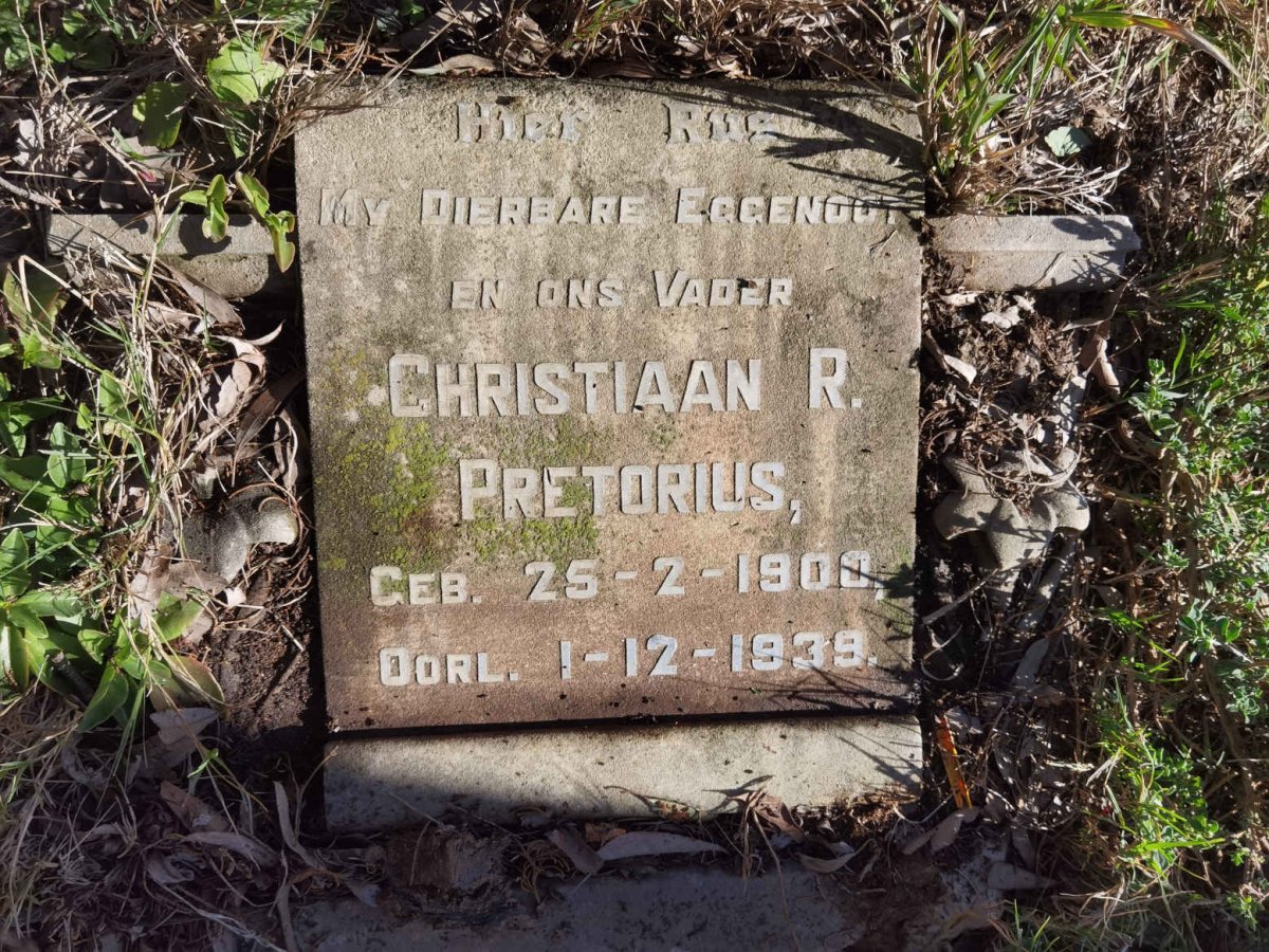PRETORIUS  Christiaan R. 1900-1939
