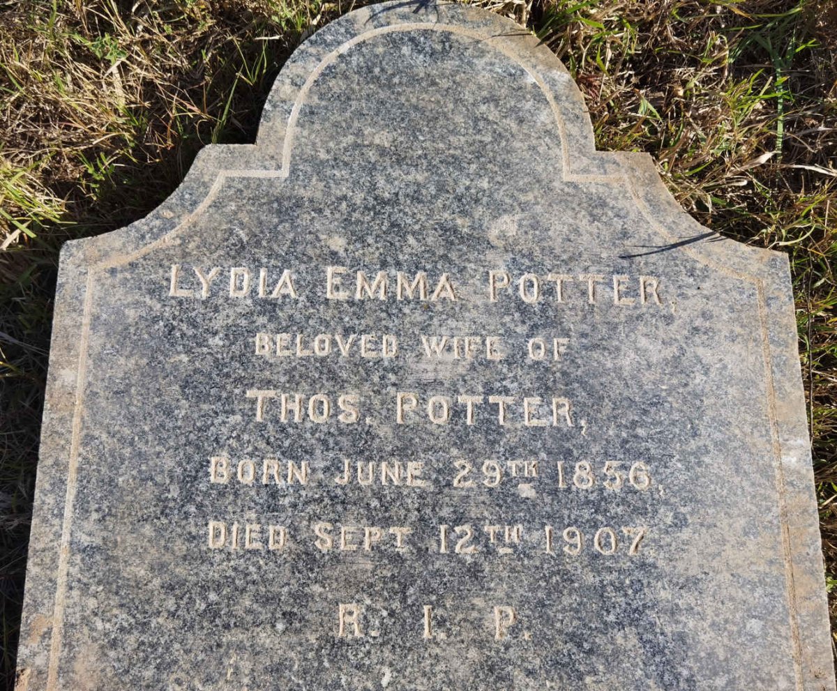 POTTER Lydia Emma 1856-1907