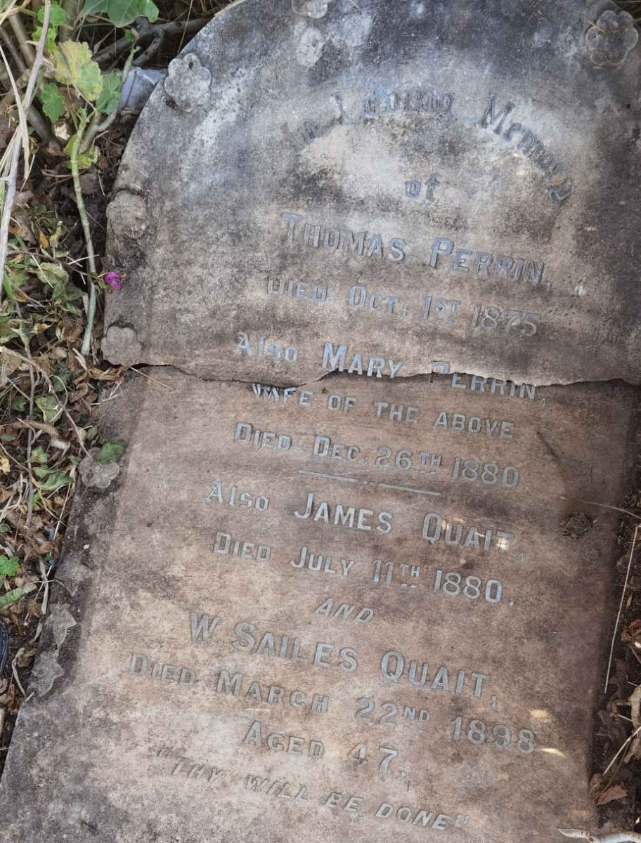 PERRIN Thomas -1875 & Mary -1880 :: QUAIT James -1880 :: QUAIT W. Sailes -1898