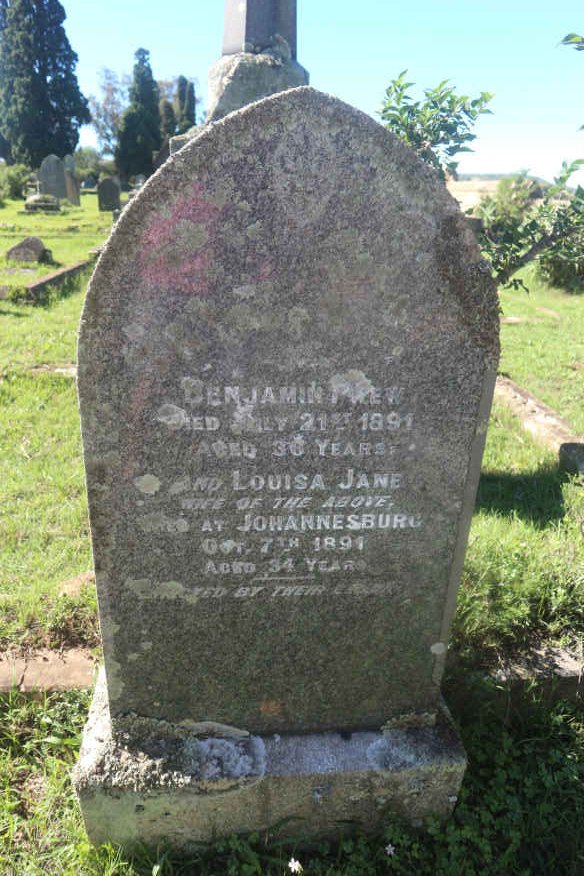 PREW Benjamin -1891 &amp; Louisa Jane -1891