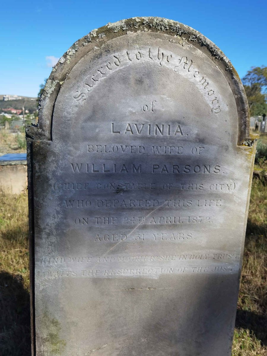 PARSONS Lavinia -1872