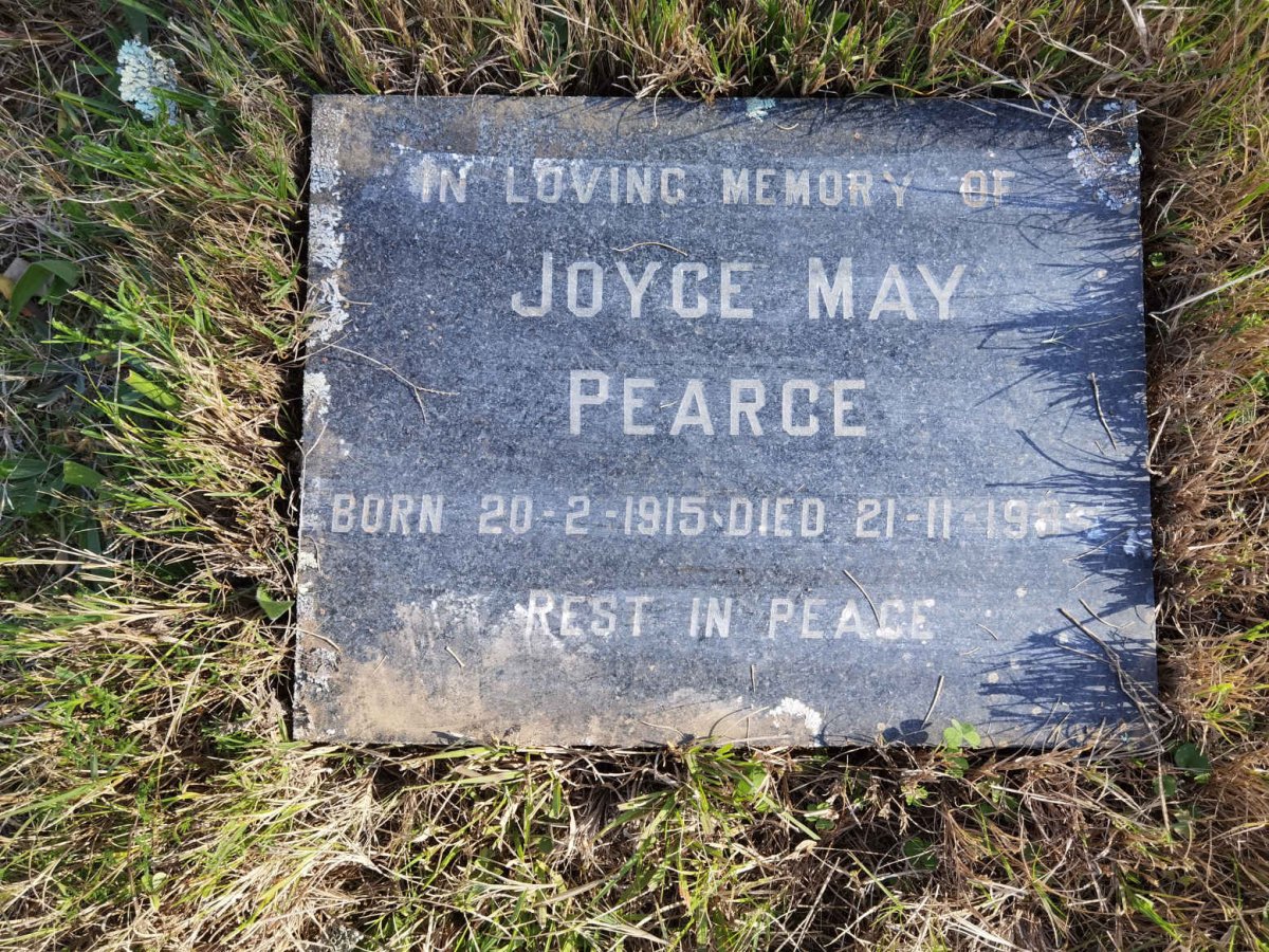 PEARCE Joyce May 1915-1963