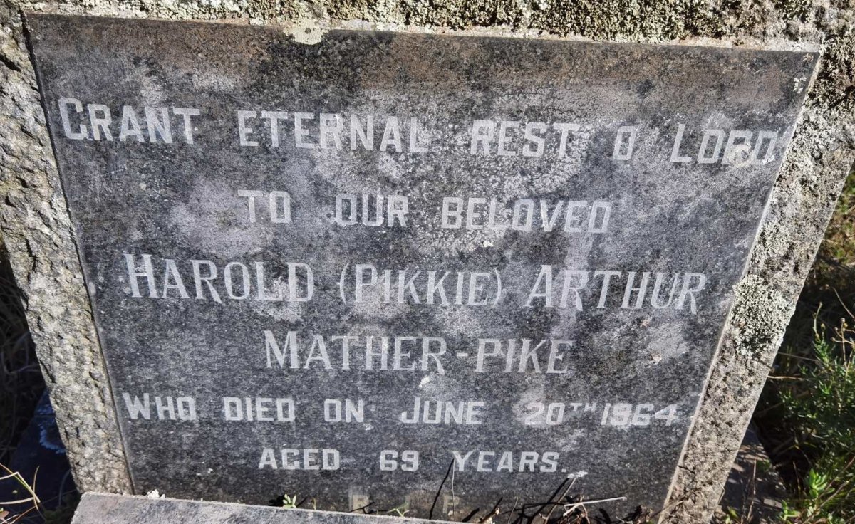 PIKE Harold Arthur, MATHER -1964