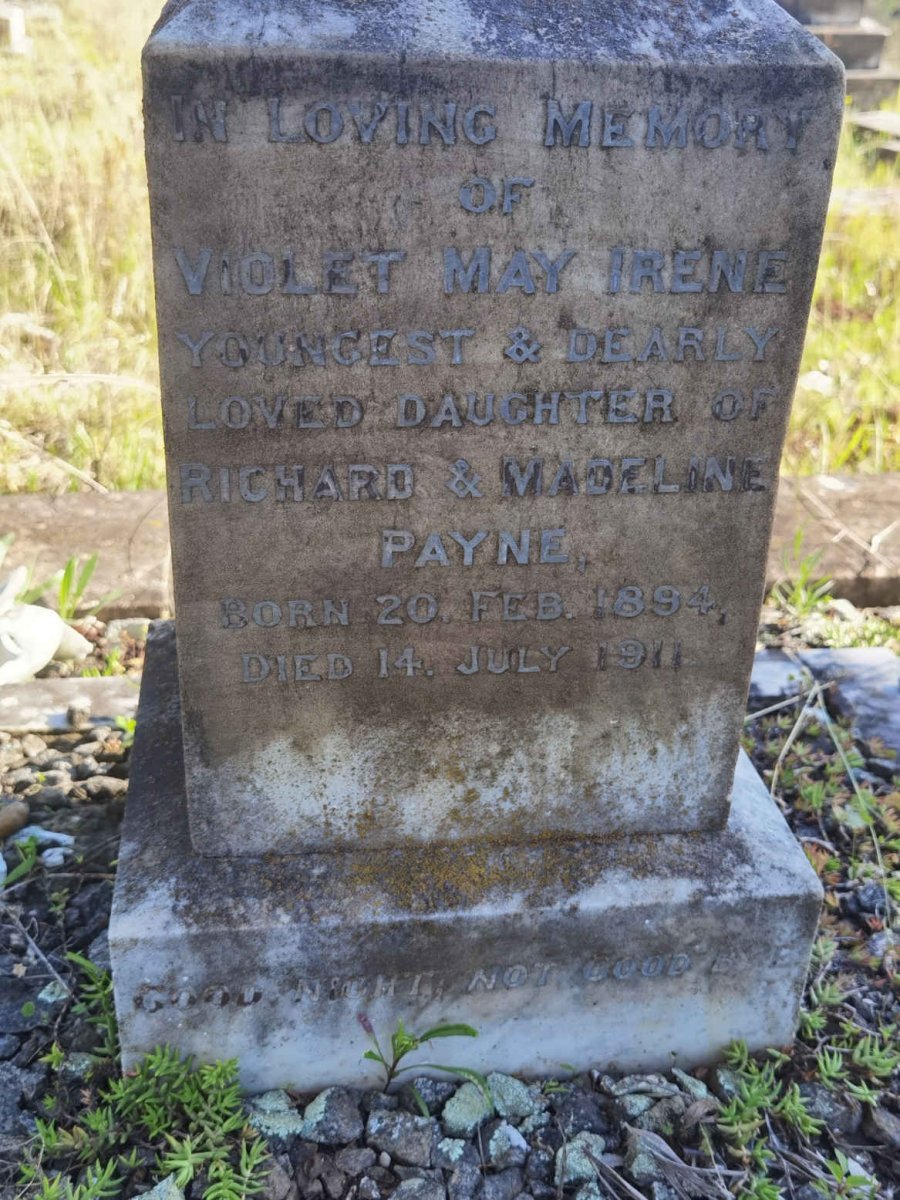 PAYNE Violet May Irene 1894-1911