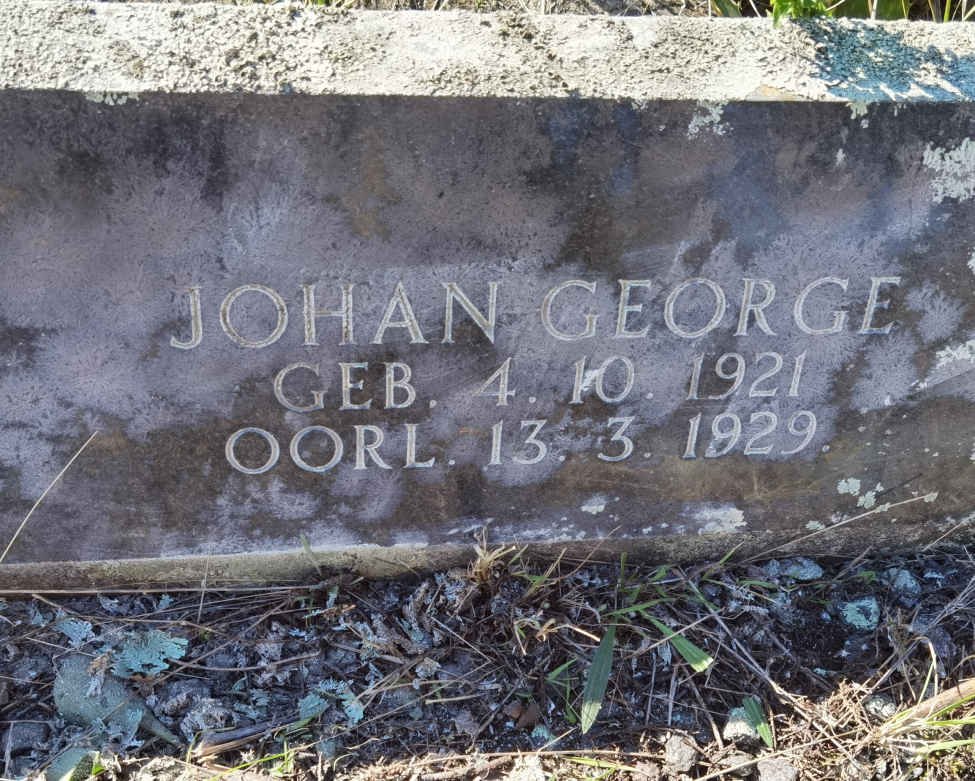 PREEZ Johan George, du 1921-1929