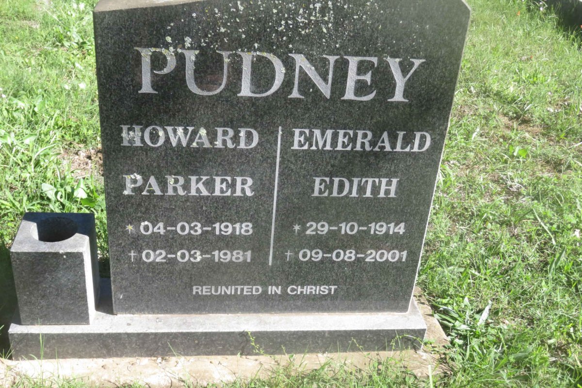 PUDNEY Howard Parker 1918-1981 &amp; Emerald Edith 1914-2001