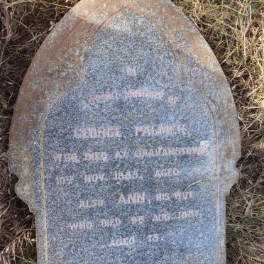 PALMER George -1885 &amp; Ann -1887