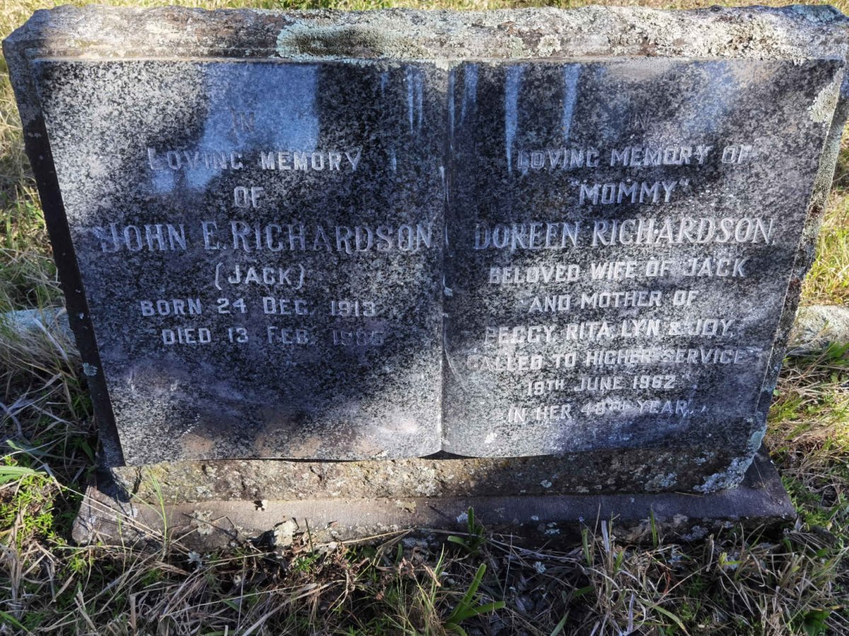 RICHARDSON John Erich 1913-1985 &amp; Doreen -1962