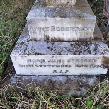ROBERTSON Anne 1870-1939