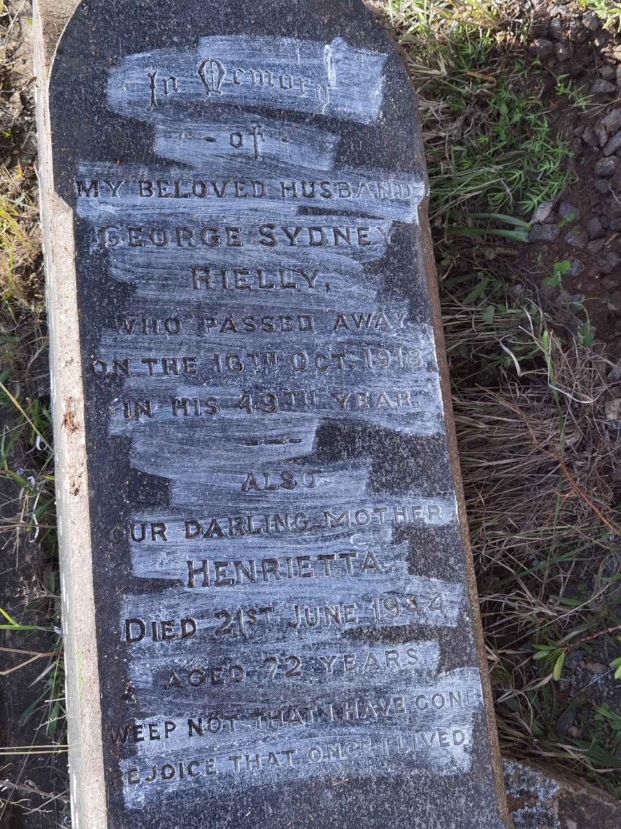 RIELLY George Sydney -1918 &amp; Henrietta -1944