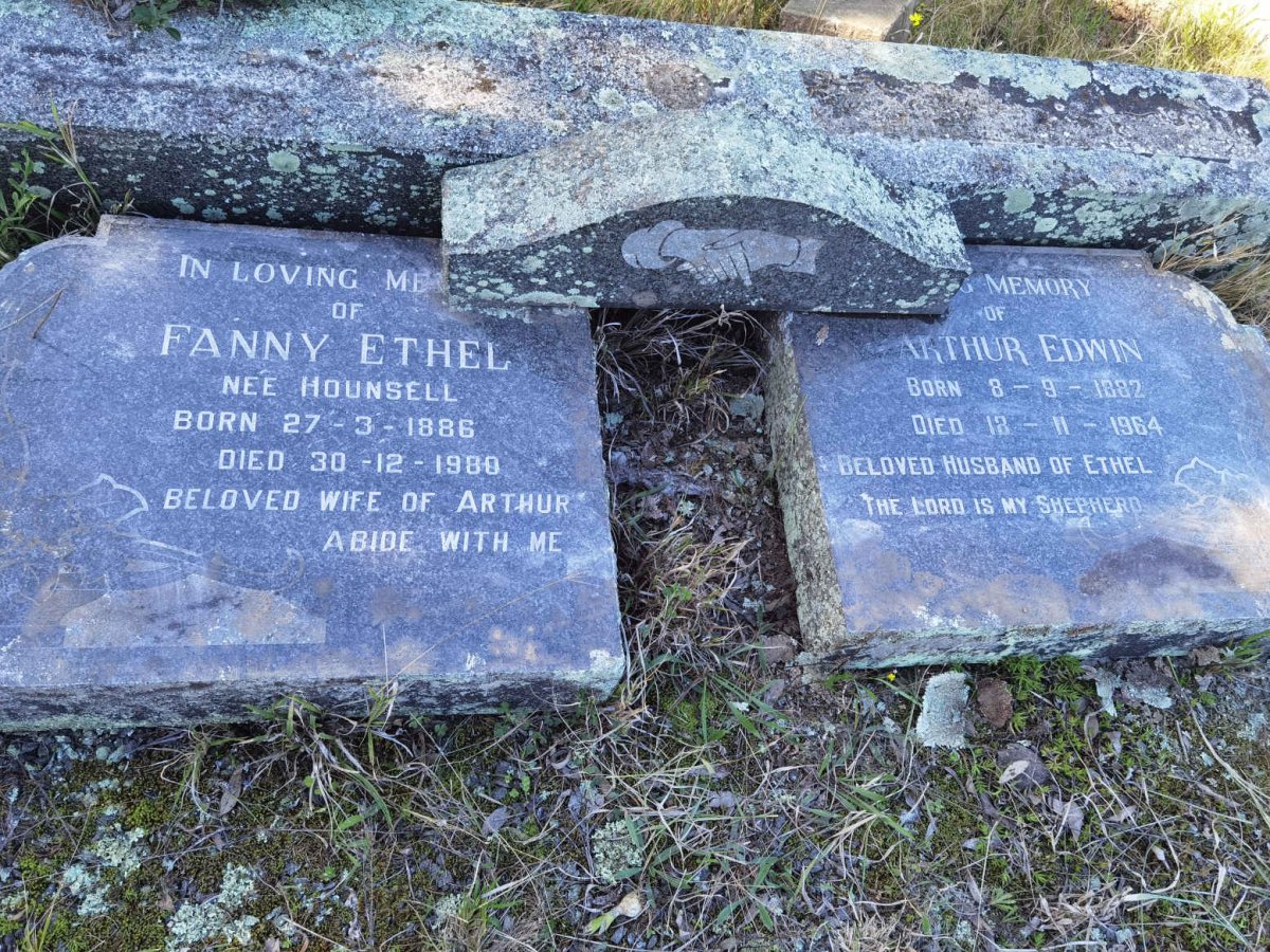REED Arthur Edwin 1882-1964 &amp; Fanny Ethel HOUNSELL 1886-1980