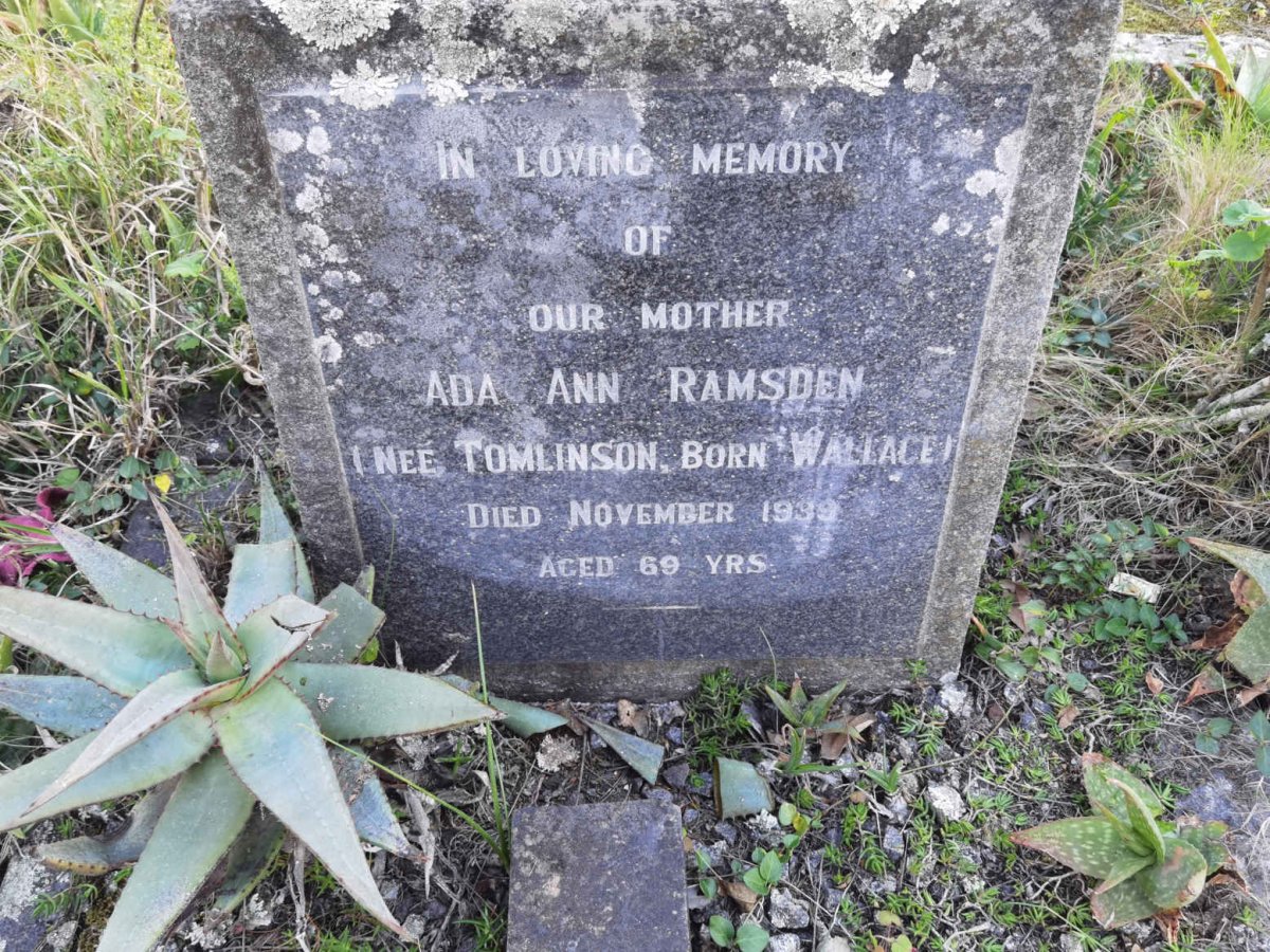 RAMSDEN Ada Ann formerly TOMLINSON nee WALLACE -1939