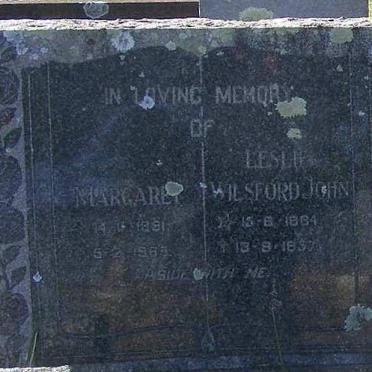 REYNOLDS Leslie Wilsford John 1884-1957 &amp; Margaret 1891-1963