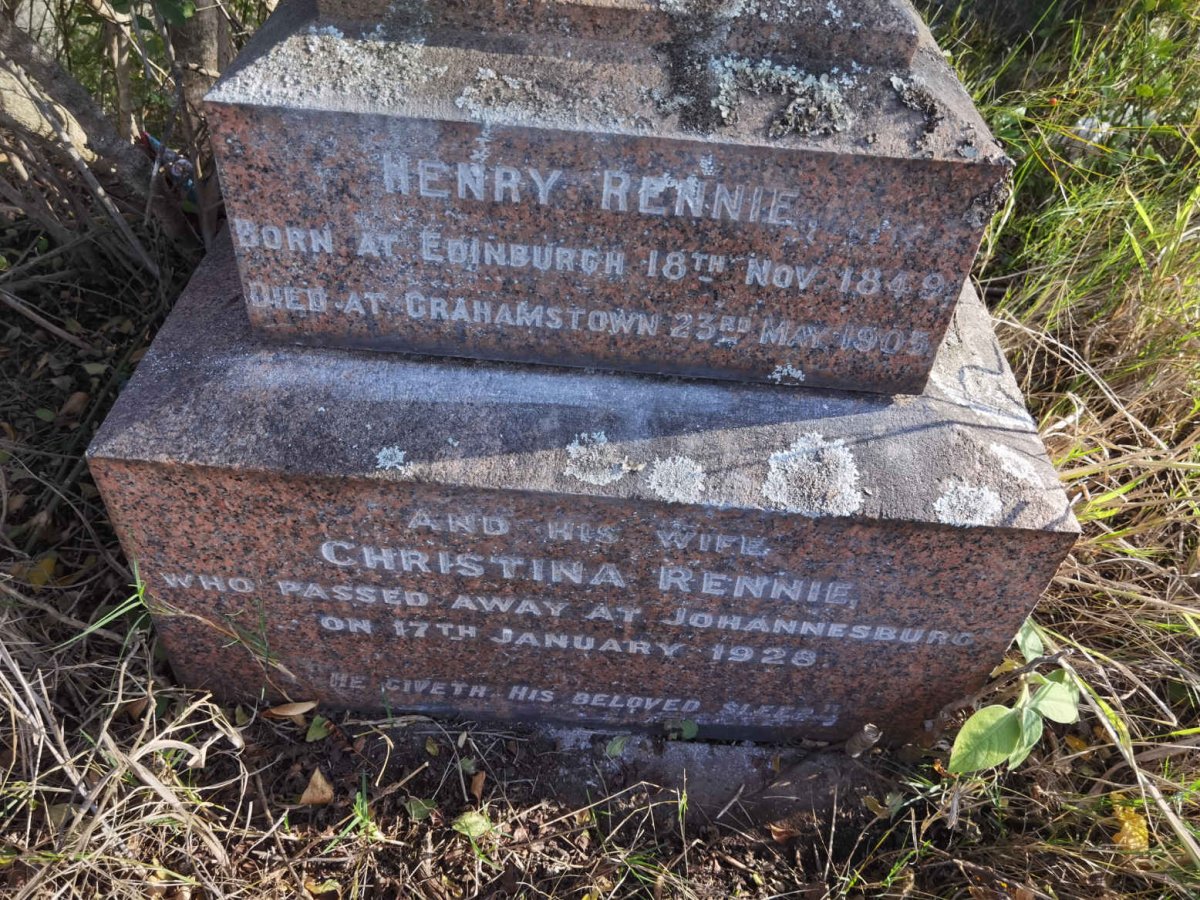 RENNIE Henry 1849-1905 &amp; Christina -1928