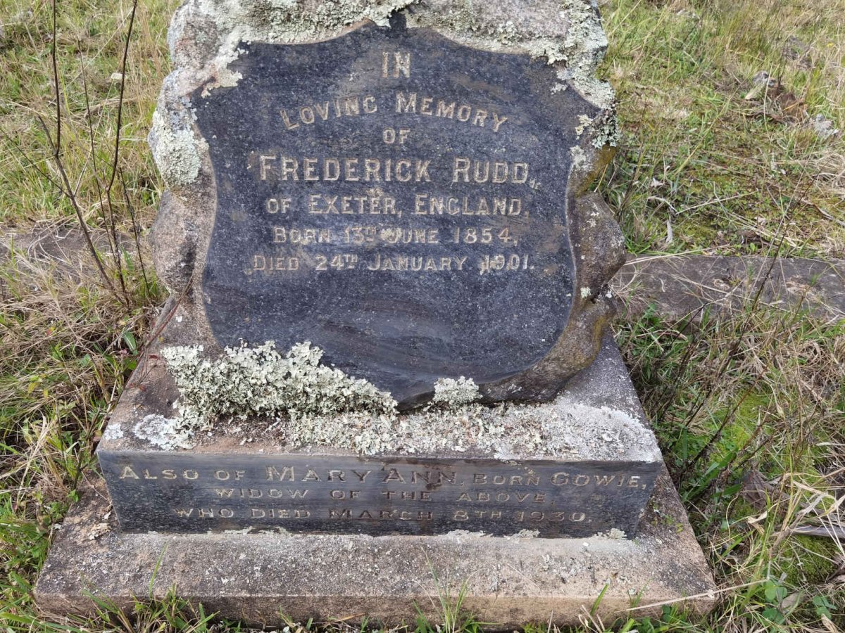 RUDD Frederick 1854-1901 &amp; Mary Ann GOWIE -1930