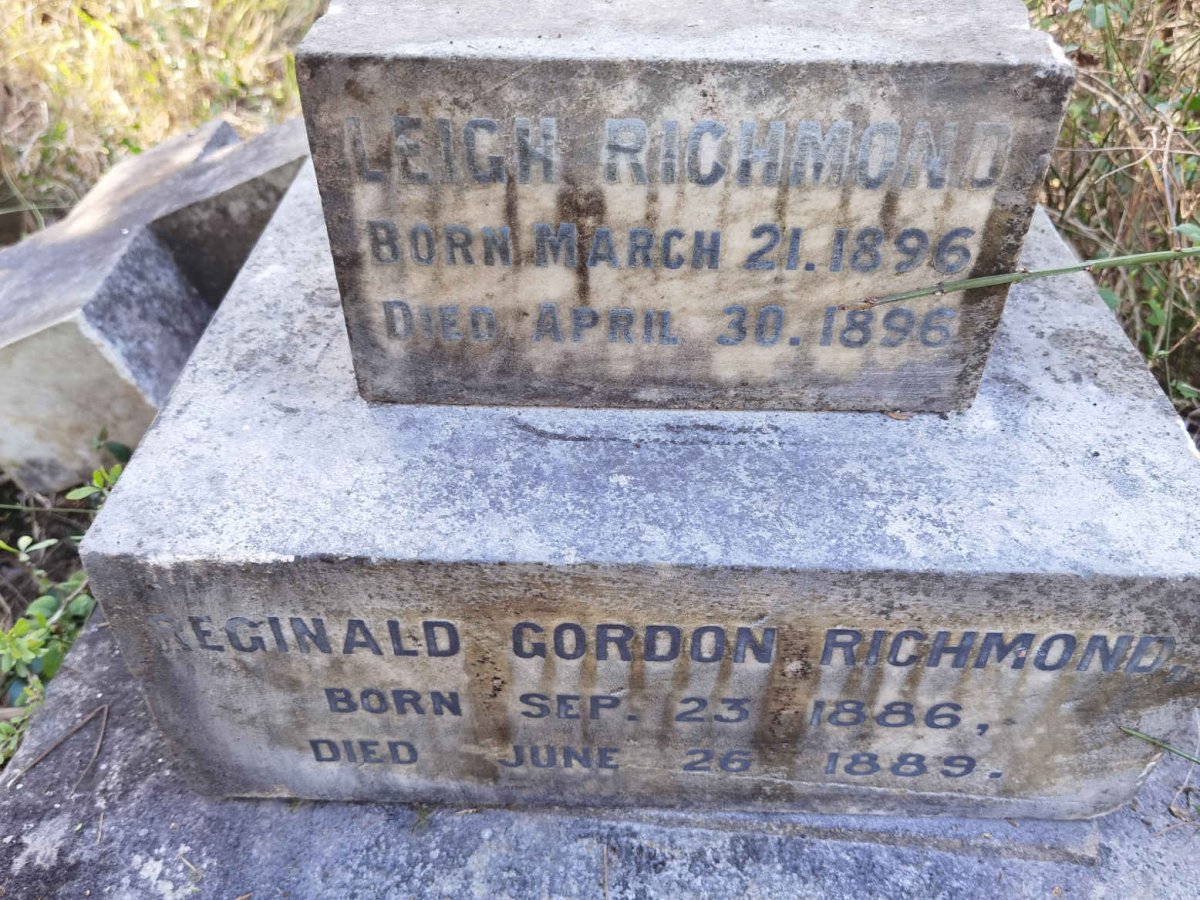 RICHMOND Reginald Gordon 1886-1889 :: RICHMOND Leigh 1896-1896