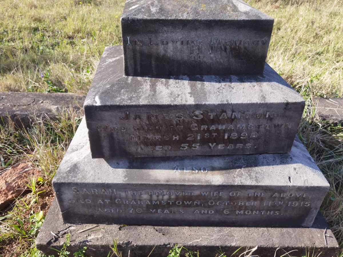 STANTON James -1898 &amp; Sarah -1915