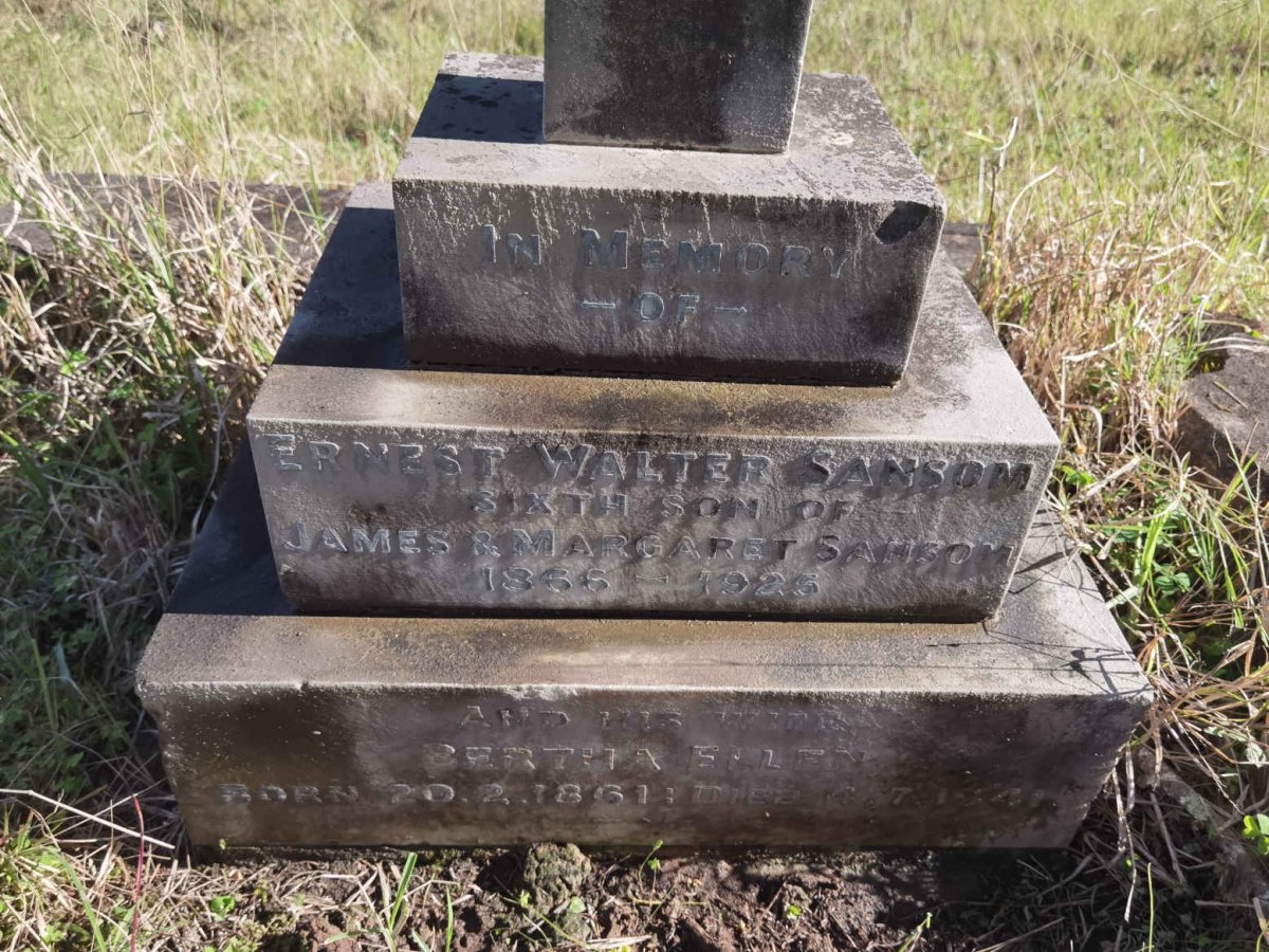 SANSOM Ernest Walter 1866-1925 &amp; Bertha Ellen 1861-1941