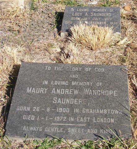 SAUNDERS Maury Andrew Wanchope 1900-1972