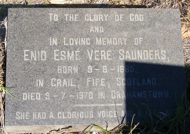 SAUNDERS Enid Esmé Vere 1885-1970