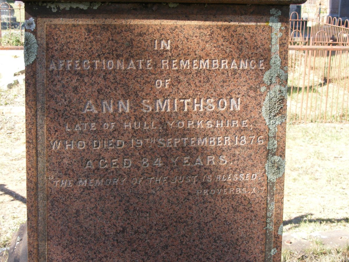 SMITHSON Ann -1876 