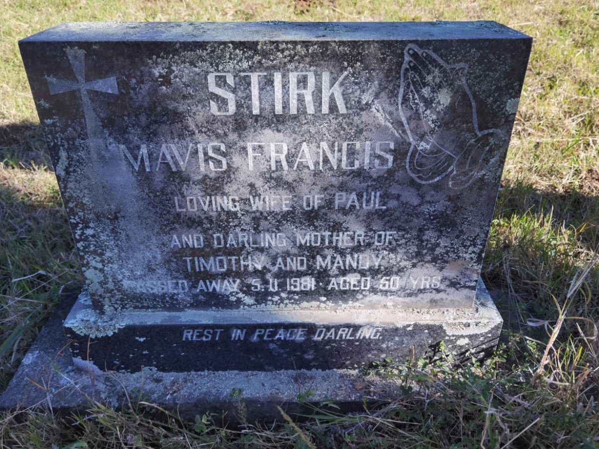 STIRK Mavis Francis -1981