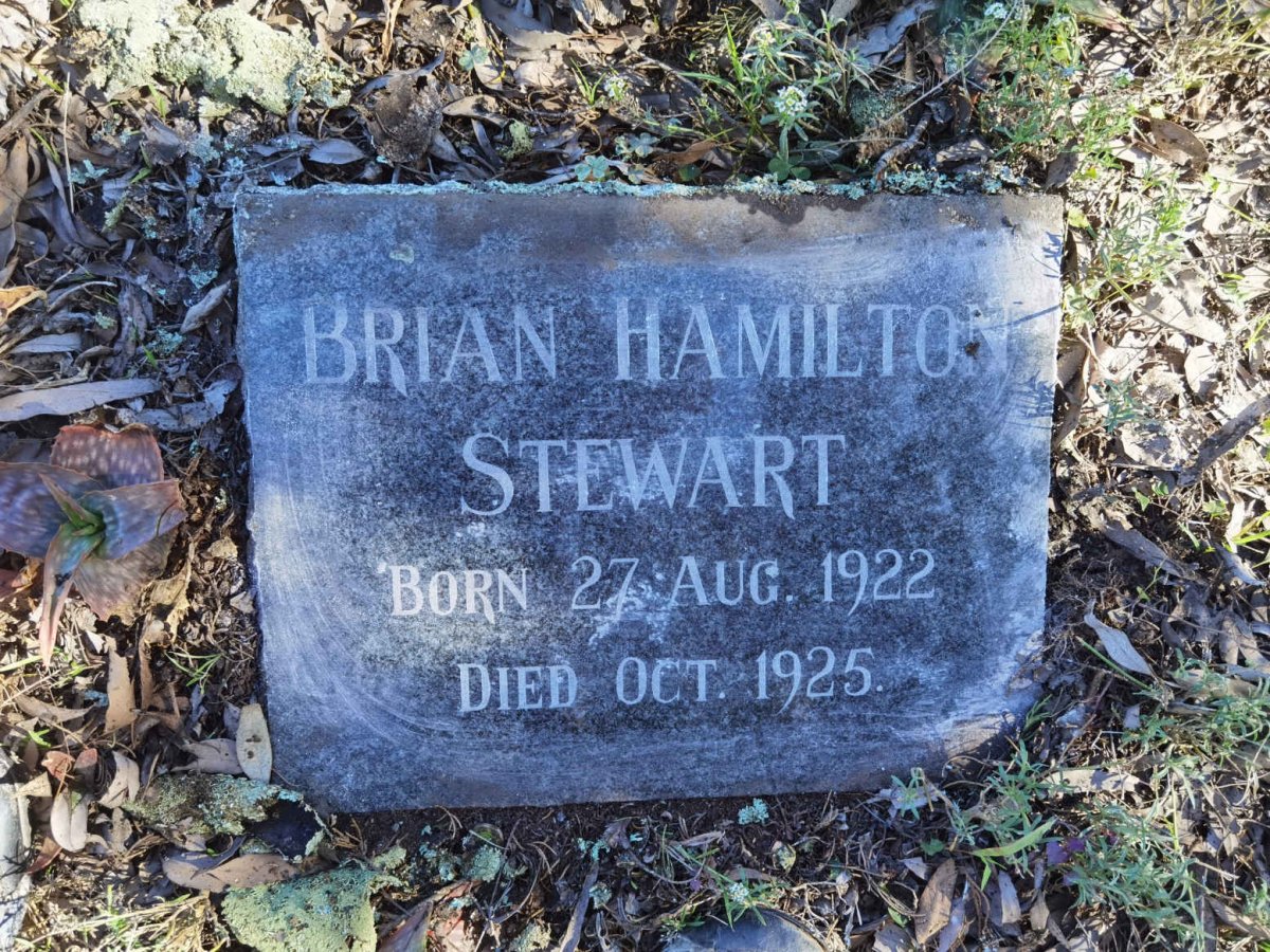 STEWART Brian Hamilton 1922-1925