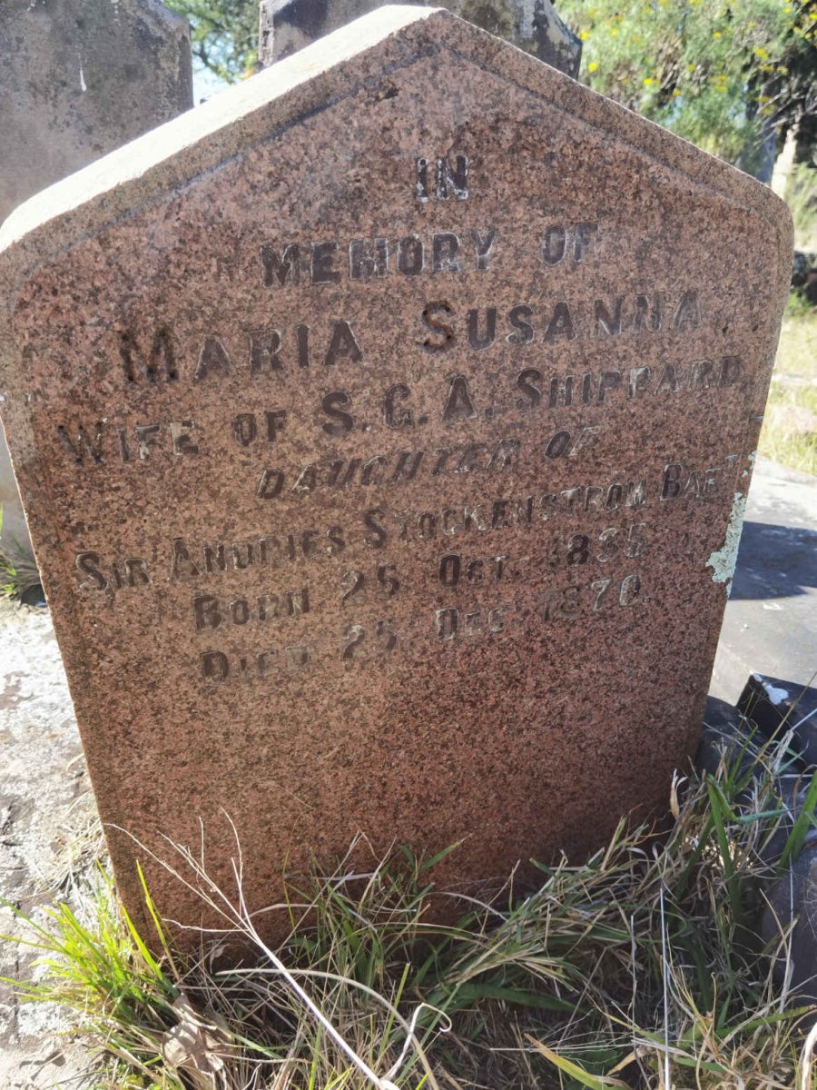 SHIPPARD Maria Susanna nee STOCKENSTROM 1835-1870