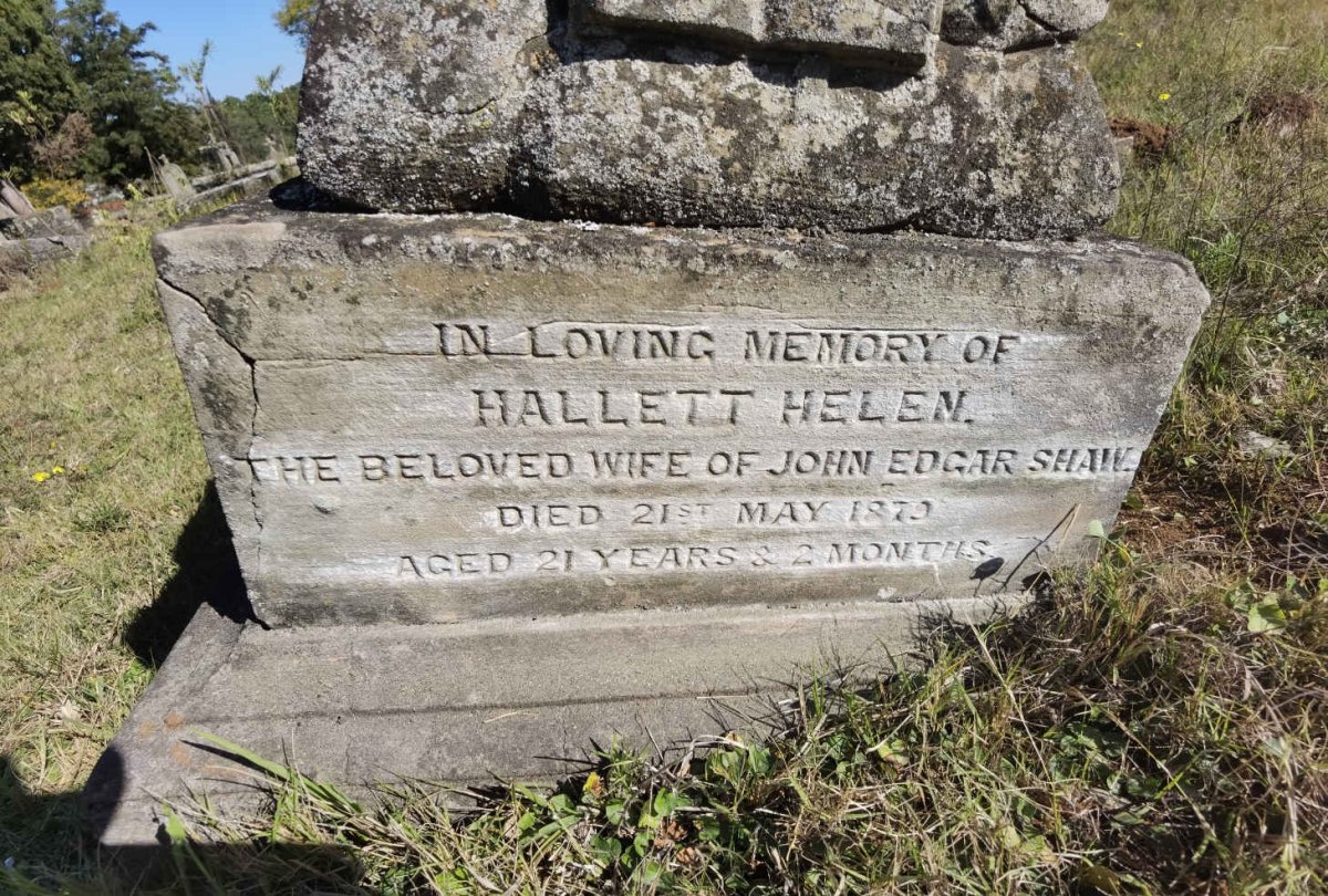 SHAW Hallett Helen -1879