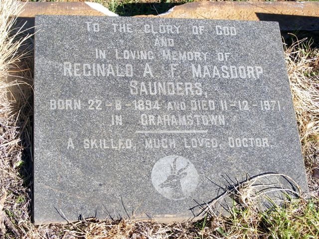 SAUNDERS Reginald A.F. Maasdorp 1894-1971