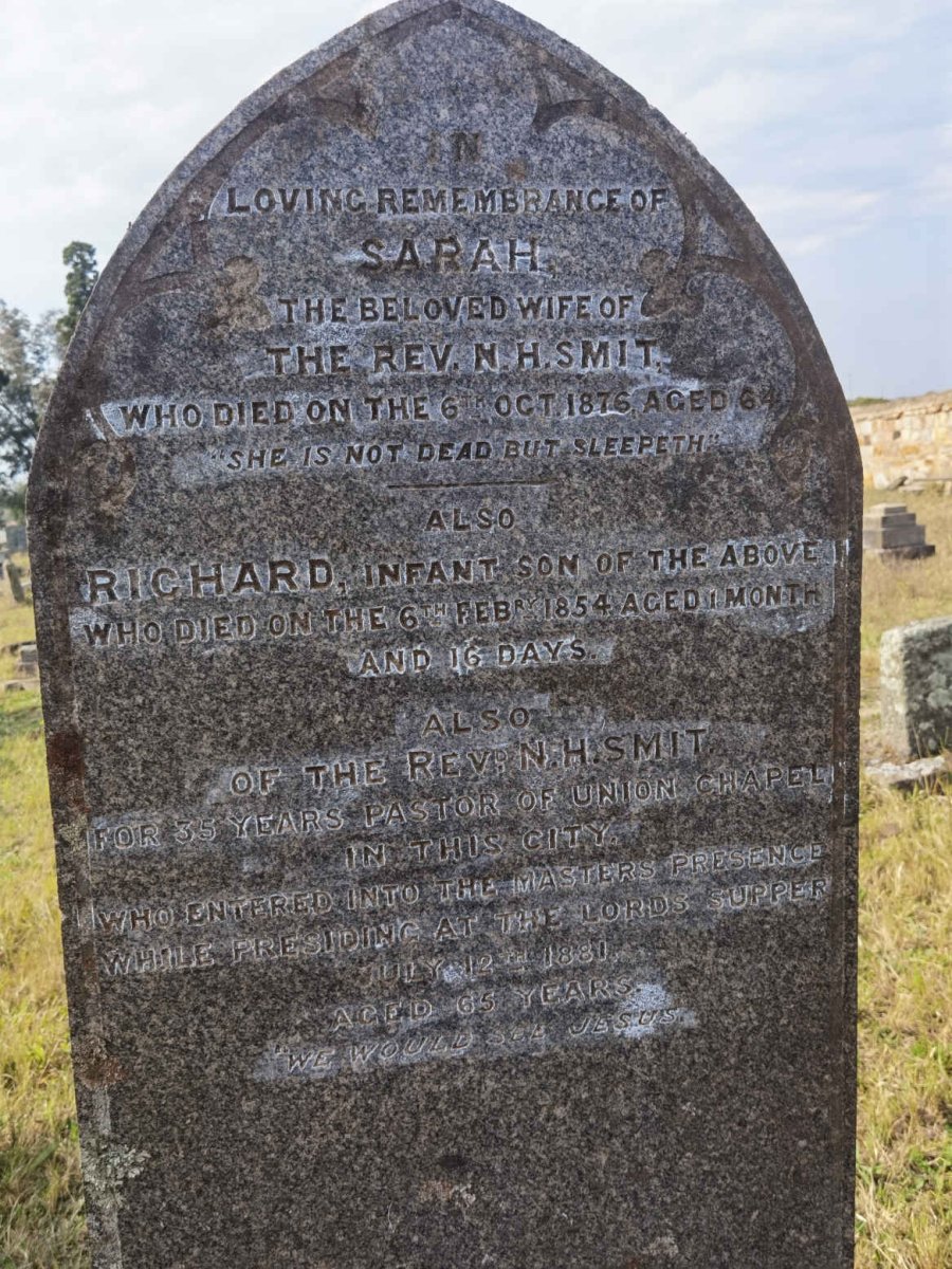 SMIT N.H. -1881 &amp; Sarah -1876 :: SMIT Richard -1854