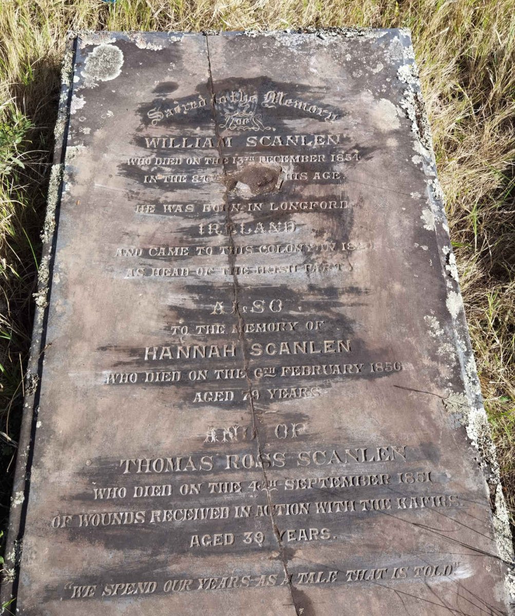 SCANLEN William -1854 &amp; Hanna -1856 :: SCANLEN Thomas Ross -1851
