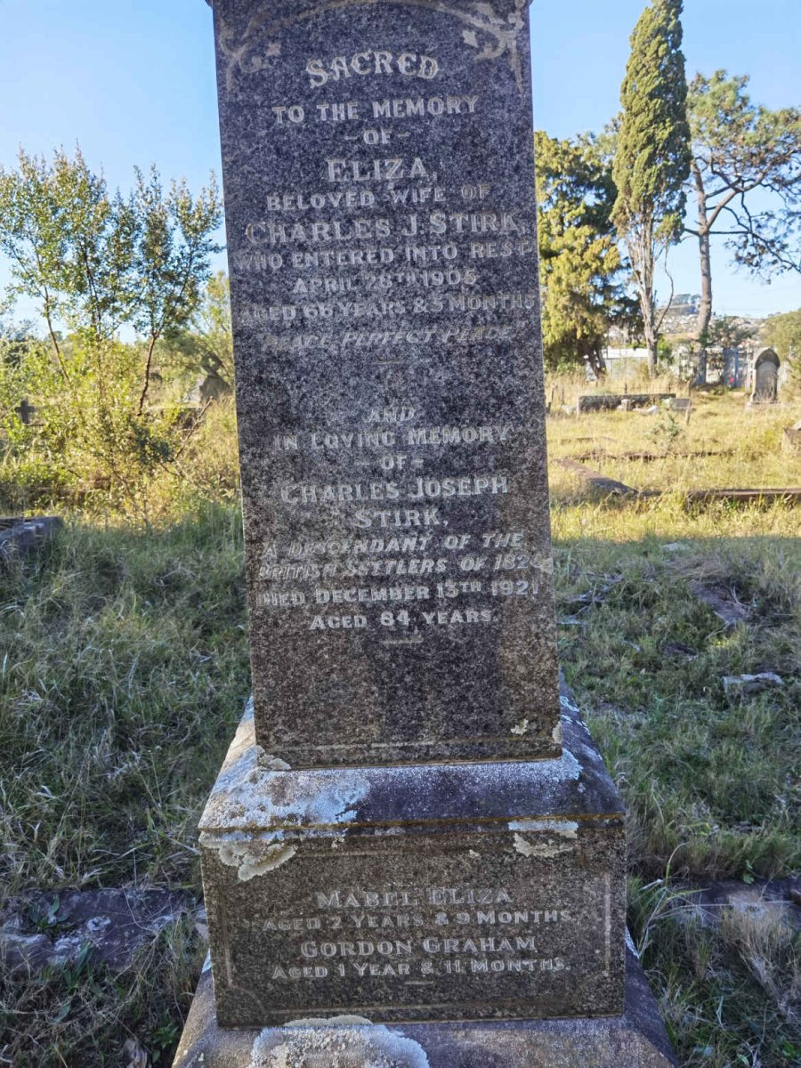 STIRK Charles Joseph -1921 &amp; Eliza -1905 :: STIRK Mabel Eliza :: STIRK Gordon Graham