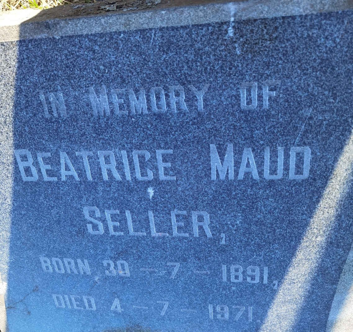 SELLER Beatrice Maud 1891-1971