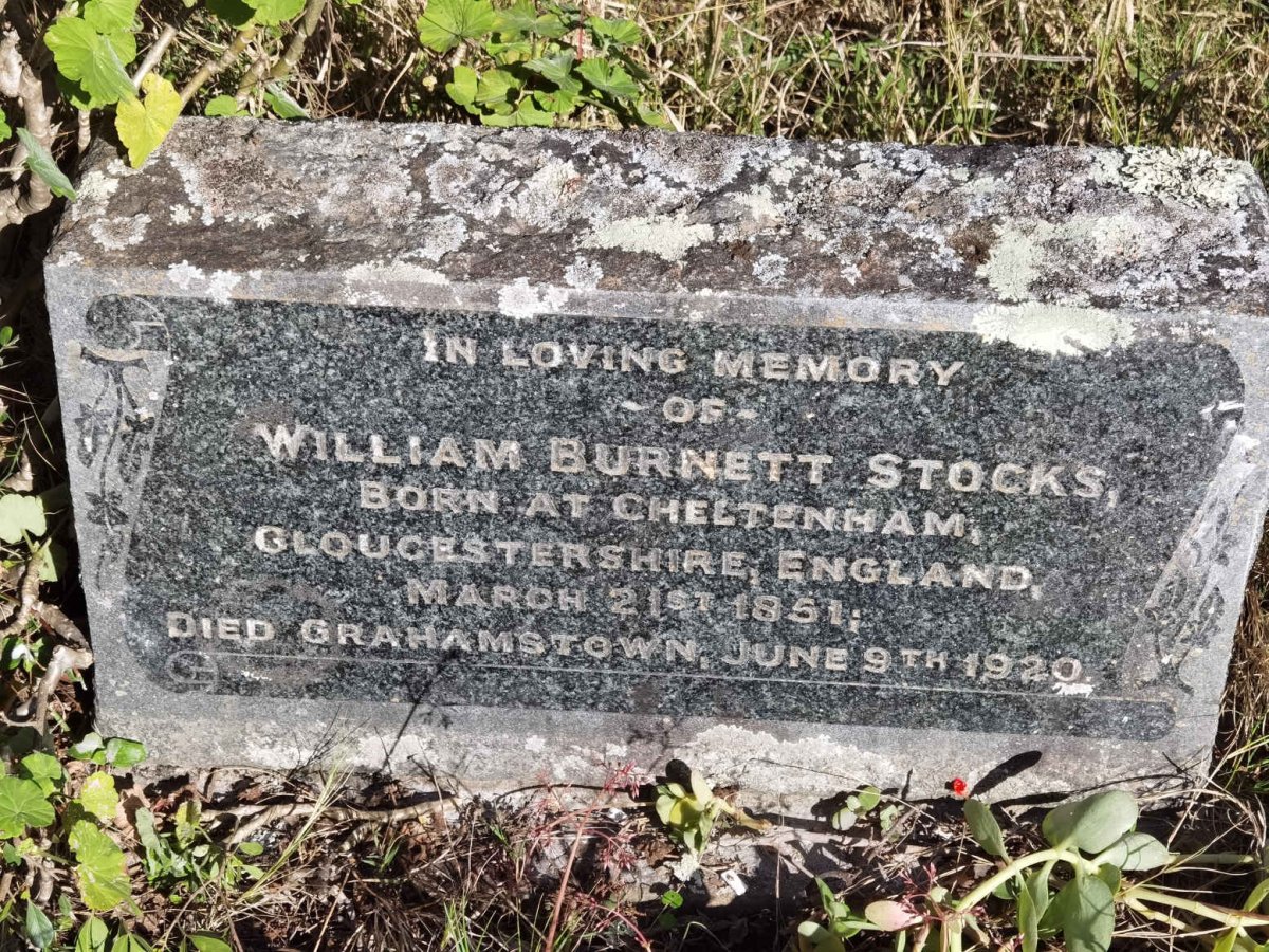 STOCKS William Burnett 1851-1920