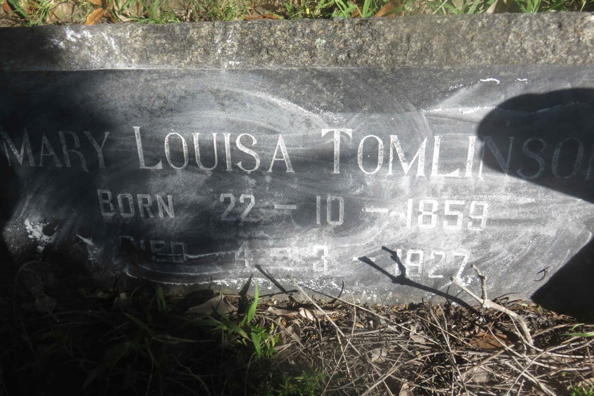 TOMLINSON Mary Louisa 1859-1927