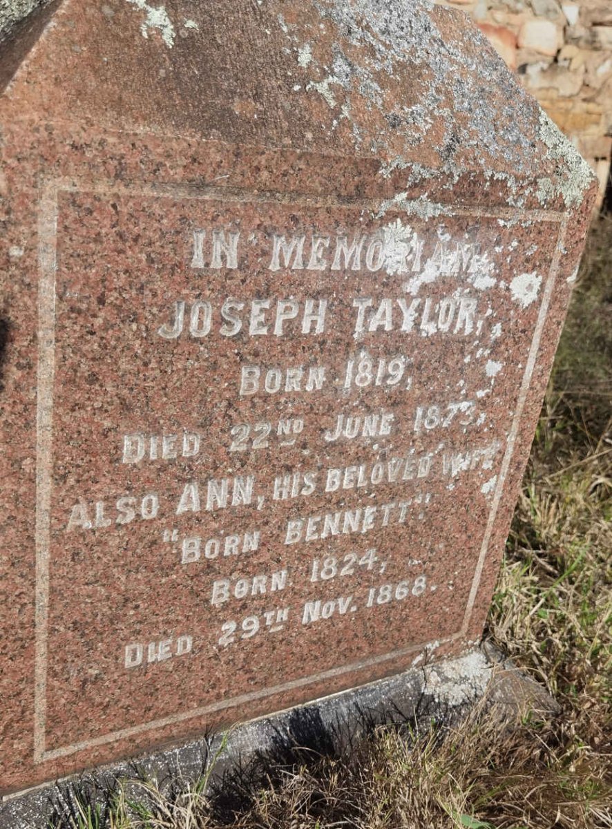 TAYLOR Joseph 1819-1873 &amp; Ann BENNETT 1824-1868