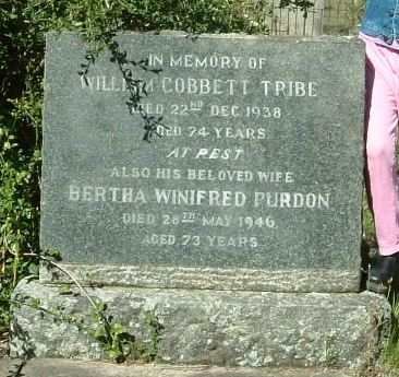 TRIBE William Cobbett -1938  &amp; Bertha Winifred PURDON -1946