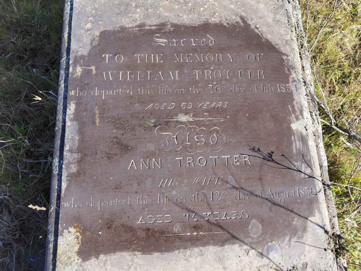 TROTTER William -1854 &amp; Ann -1856