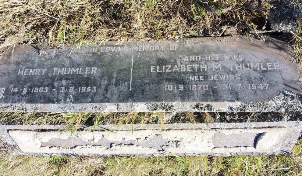 THUMLER Henry 1863-1953 &amp; Elizabeth M. JEWISS 1870-1947