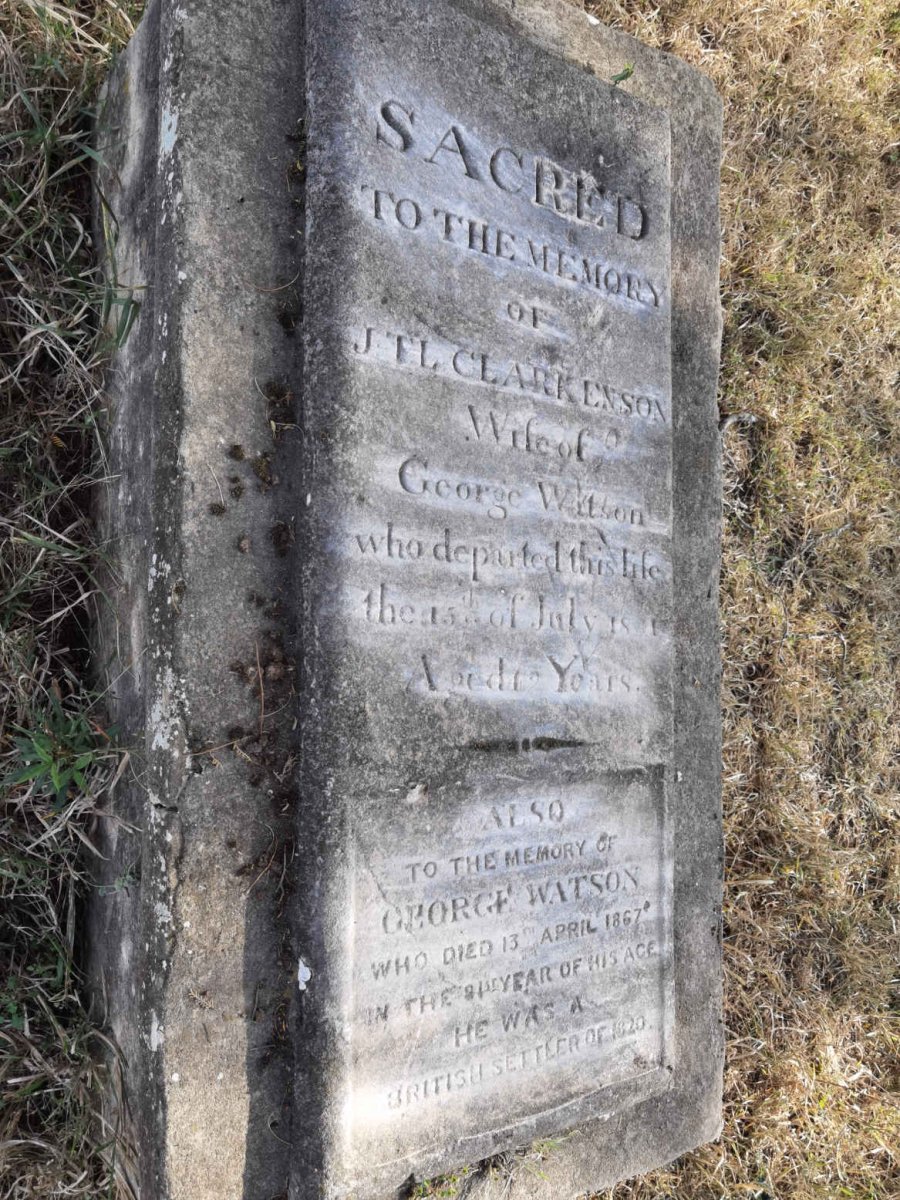 WATSON George -1867 &amp; J.T.L. CLARKENSON -1881